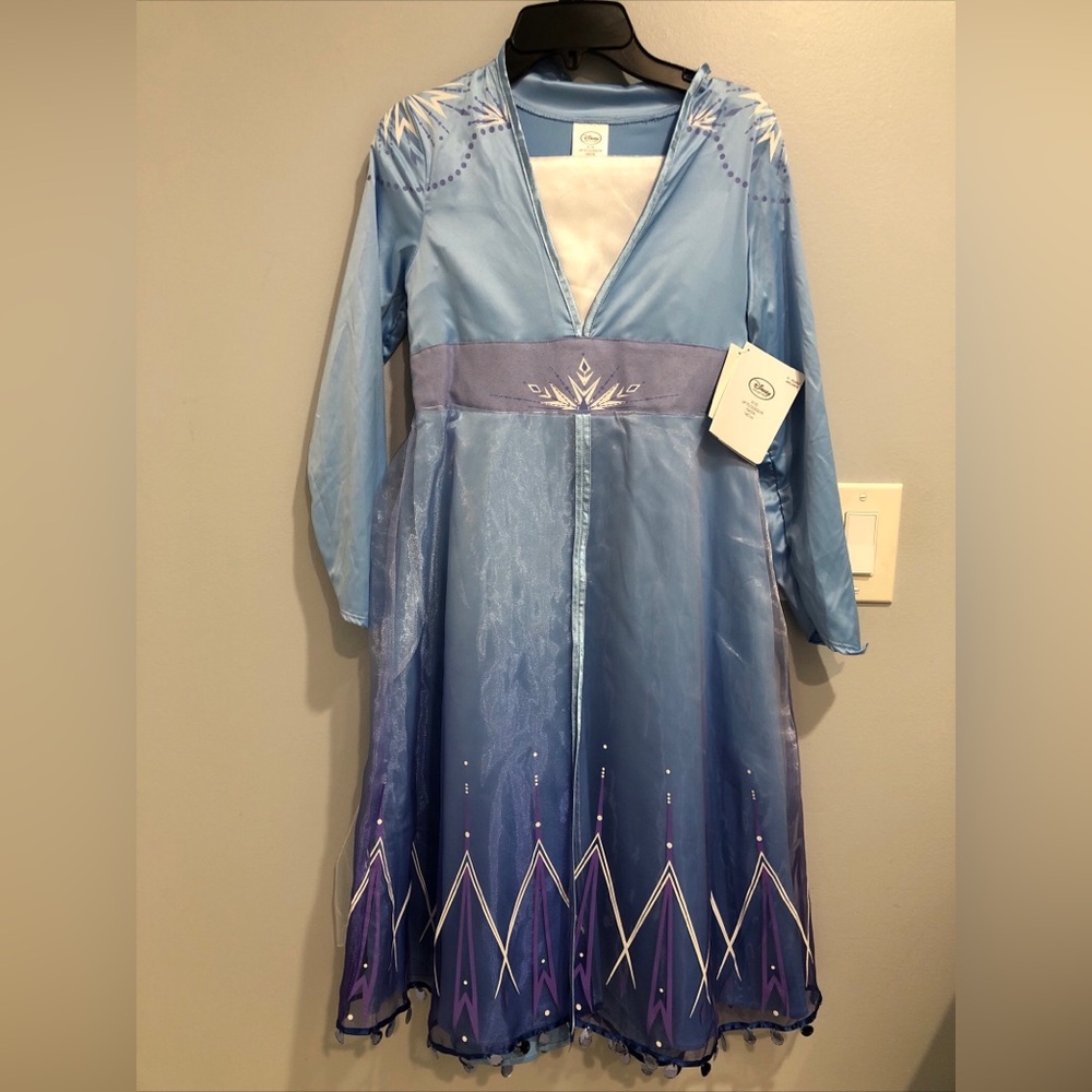 NWT Disney Collection Frozen Elsa Dress Girls Costume- Size 9/10